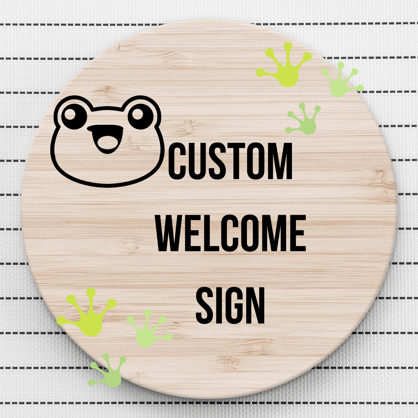 Custom Round Wood Sign